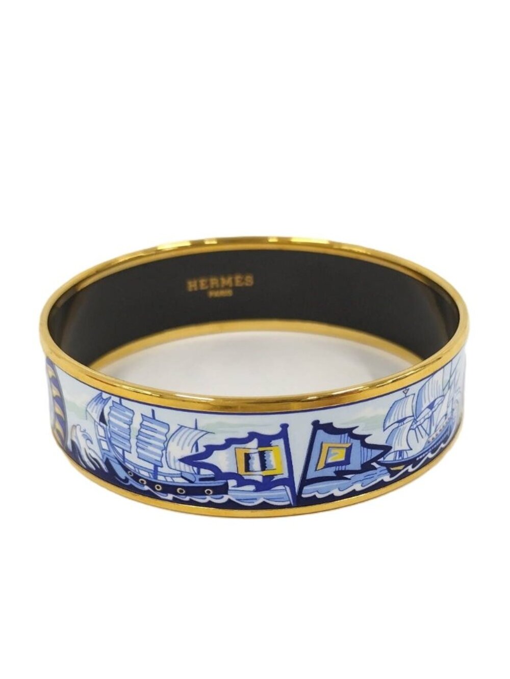 Hermes Enamel Bangle Bracelet